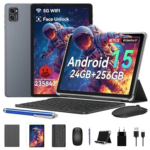 KINGRID 1280 * 800 Pixel, WiFi 6, BT 5.0, Gemini Ai, Smart Tab with Keyboard, Mouse, Case and Pen, Best Tab for Watching TV - Image 1