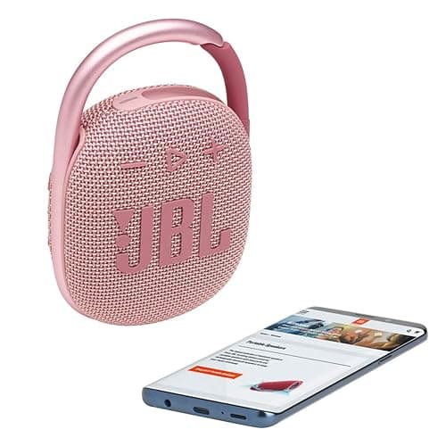 JBL Clip 4 - Portable Mini Bluetooth Speaker, big audio and punchy bass, integrated carabiner, IP67 waterproof and dustproof, 10 hours of playtime, speaker for home, outdoor and travel (Pink) - Pink thumbnail 9