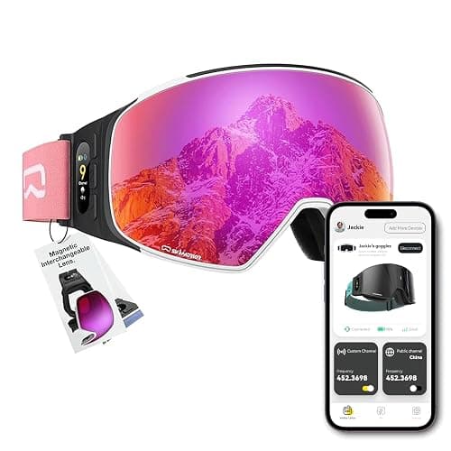 SKIWARRIOR Multifunctional Smart Bluetooth Ski Goggles with Walkie-Talkie, Anti-Fog Zeiss Lens, Music & Call Function - Image 1