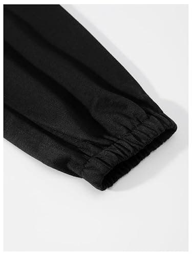 WDIRARA Women's Skeleton Hand Print Elastic Waist Long Jogger Pants Sweatpants thumbnail 4