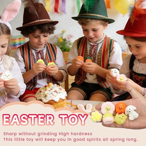 11pcs Easter Squishy Pack,Fidget Toys Include taba Squishies Party Favors for Kids 4-8 8-12 Treasure Box Toys for Classroom Birthday Xmas Gifts for Girls Boys Goodie Bag Stocking Stuffers for Teens thumbnail 2