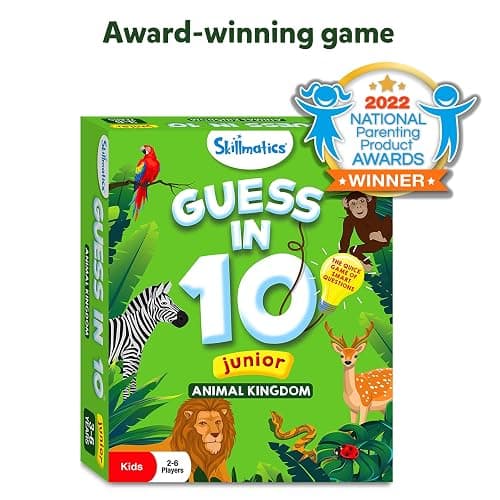 Skillmatics Guess in 10 - Animal Kingdom, Card Game, Christmas Stocking Stuffers for Preschool Kids, Girls & Boys, Fun Travel Game, Gifts for Ages 3, 4, 5, 6 thumbnail 9