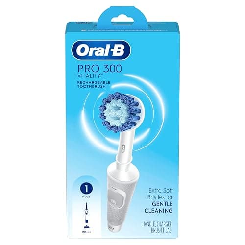 Oral-B Pro 300 Sensitive Clean Vitality Electric Toothbrush with (1) Brush Head, Rechargeable, White thumbnail 13