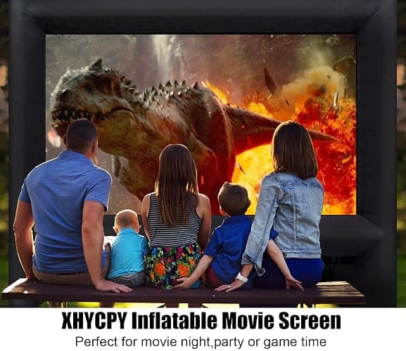 XHYCPY 16ft Inflatable Movie Screen Outdoor Projector Screen with Air Blower Storage Bag - Front/Rear Projection, Easy Set Up Blow Up Screen for Backyard Movie Night, Theme Parties, Celebrations thumbnail 6