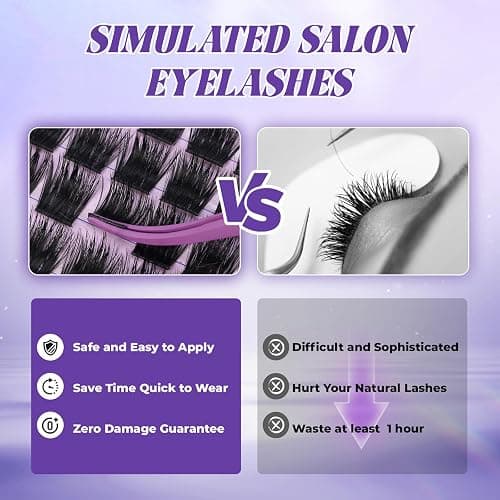 B&Q Manga Lash Clusters Kit SalonSpike 02 10-18mm Mixed Fluffy Eyelash Clusters 120pcs Easily Achieve Salon-quality Lash Extension Results Perfect for Beginners to DIY at Home.(KIT-SalonSpike 02) thumbnail 3