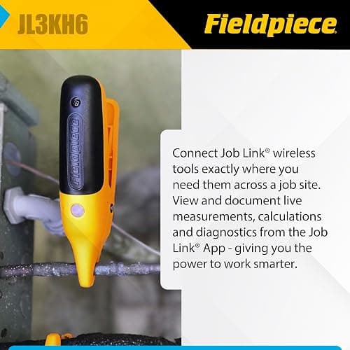 Fieldpiece - Job Link System HVACR Wireless Probe Kit - JL3KH6 - Fast Accurate Temps with Rapid Rail Technology - HVAC Tools with Padded Case thumbnail 3