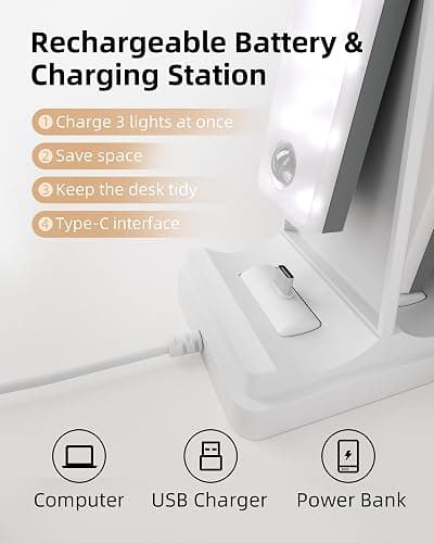 EZVALO 6-Pack Under Cabinet Lighting with Charging Station, 2000mAh Rechargeable Wireless Motion Sensor Lights, 3 Color Temps, Dimmable, Timer, Magnetic, with Remote Control for Kitchen, Closet, Stair thumbnail 8