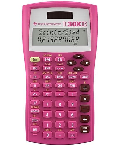Texas Instruments TI-30X IIS 2-Line Scientific Calculator, Pink - Image 1