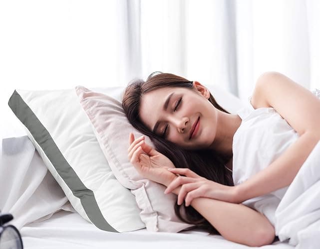 Utopia Bedding Bed Pillows for Sleeping Queen Size (Grey), Set of 2, Cooling Hotel Quality, Gusseted Pillow for Back, Stomach or Side Sleepers thumbnail 7