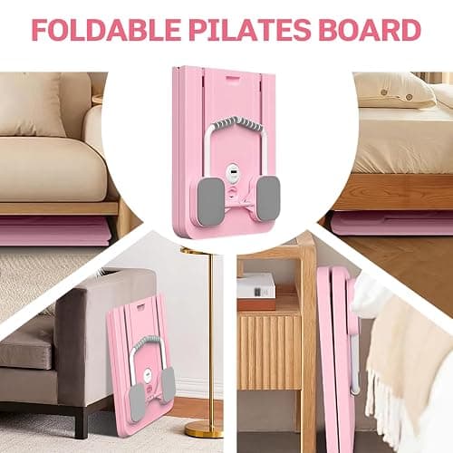 VHV Pilates Reformer Compact, 5 en 1 Pilates Pliable,La roue abdominale push-up rebondit automatiquement Minuterie, Ab Roller Fitness Materiel pour la Maison et la Salle de Sport thumbnail 6