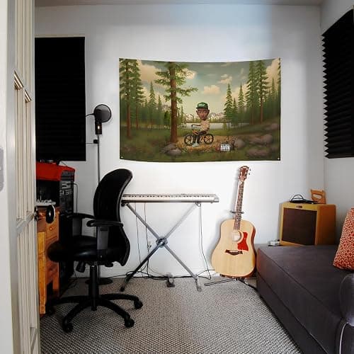 Eocfaid Music Album Cover Wall Tapestry, 36x60 Inch Bedroom Decor - Large Artistic Wall Hanging with Taylor Wolf Theme for Living Room, Dorm, Aesthetic Room thumbnail 2