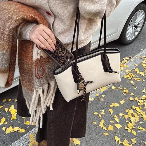 Vintage Shoulder Bag for Women,Y2k Fall Purse With Top Handle Leather Hobo Handbag Small Shoulder Bag for fall 2025 thumbnail 4