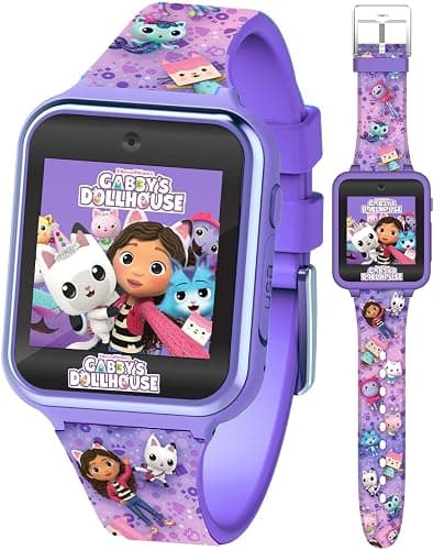 Accutime Kids Gabby's Doll House Purple Educational Touchscreen Smart Watch Toy for Girls, Boys, Toddlers - Selfie Cam, Learning Games, Alarm, Calculator, Pedometer & More (Model: GAB4007AZ) - Image 1