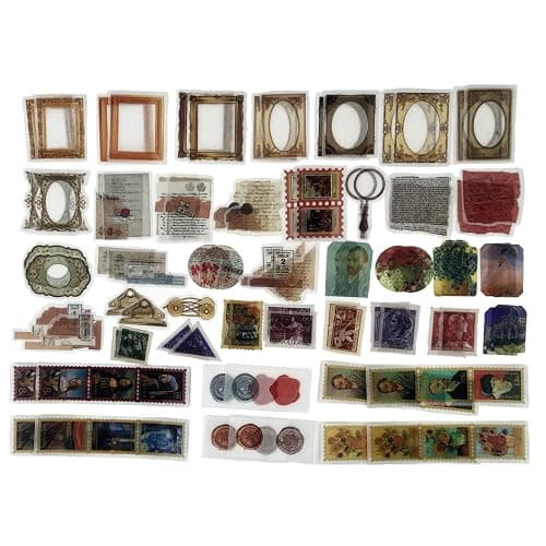 200PCS Vintage Scrapbooking Supplies Kit for Journaling,Bullet Journals Junk Journal Planners Aesthetic Cottagecore Room Decor Wall Art Collage Album(Artistic) thumbnail 7