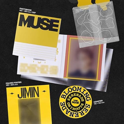 JIMIN OF BTS - [MUSE] (SERENADE Ver.) Photobook R + Muse Card Set + Coaster + 2 Extra Photocards thumbnail 4