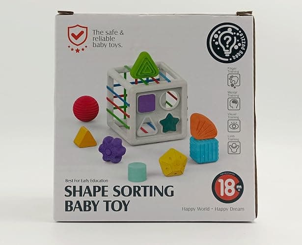 Mailesi Baby Toys for 1 2 Year Old Boys Girls, Montessori Sensory Toys for 12 18 Months 1st Gifts Educational Learning Shape Sorter Activity Cube Travel Toys for Autism Toddlers Birthday Presents thumbnail 8