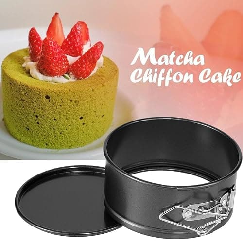 Hiware 4-Inch Mini Springform Pan Set - 4 Piece Small Nonstick Cheesecake Pan for Mini Cheesecakes, Pizzas and Quiches thumbnail 6