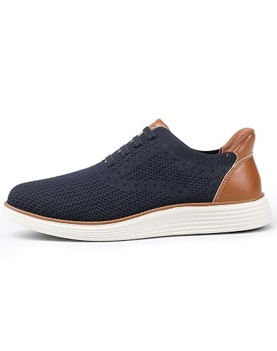 VILOCY Men's Slip on Casual Dress Tennis Walking Shoes Ease in Laceless Fashion Sneakers Breeze Business Oxfords thumbnail 2