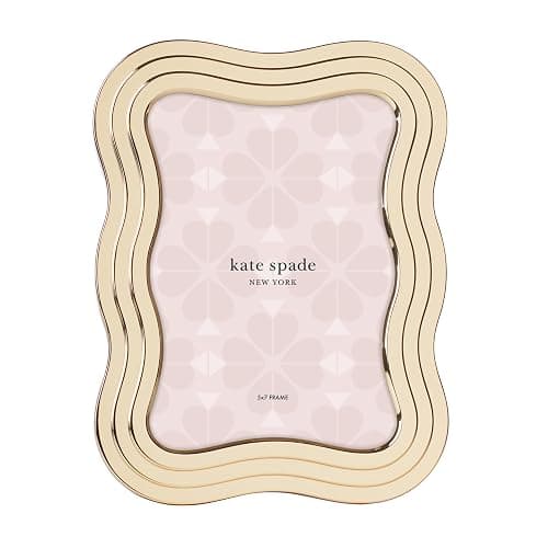Kate Spade New York Gold South Street 5" X 7" Wavy Frame, 1.00 LB - Image 1