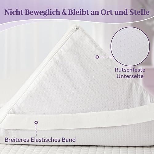 SINWEEK 3 Inch Gel Memory Foam Mattress Topper Full Size, Ventilated High Density Pad for Back Pain, Bed Topper with Removable Soft Cover, CertiPUR-US Certified thumbnail 7