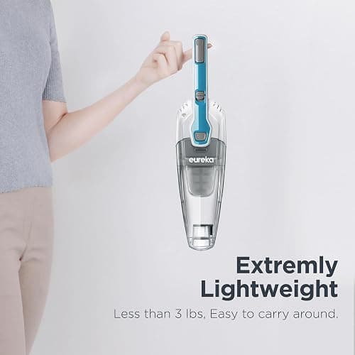 Eureka Corded Stick Vacuum Cleaner for Home Pet Hair, Lightweight Stick Vacuum Cleaner with Powerful Suction for Carpet Tile and Hard Floor, Aqua Blue, 3-in-1 Handheld Vac NES100 thumbnail 4