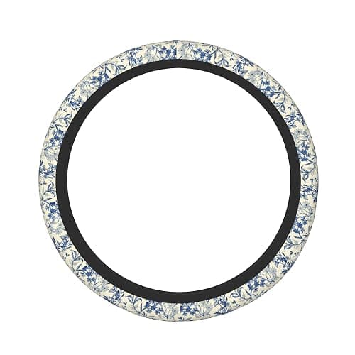 Floral Cute Steering Wheel Cover for Women & Men – Universal 15 Inch Car Accessories, Non-Slip & Stylish Design, Fits Most Cars, SUVs, and Auto thumbnail 2