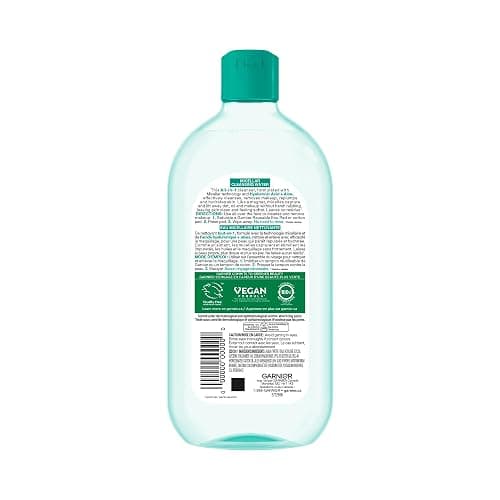 Garnier Micellar Cleansing Water, All-In One Hydrating and Replumping Makeup Remover + Face Cleanser with Hyaluronic Acid & Aloe, Hypoallergenic, Normal to Sensitive Skin, 700 mL thumbnail 8