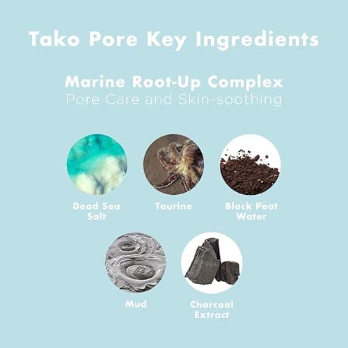 TONYMOLY Tako Pore Blackhead Remover Scrub Stick Charcoal & Dead Sea Salt Exfoliator for Blackheads, Whiteheads, Pore Cleansing & Oil Control, 0.8 oz thumbnail 6