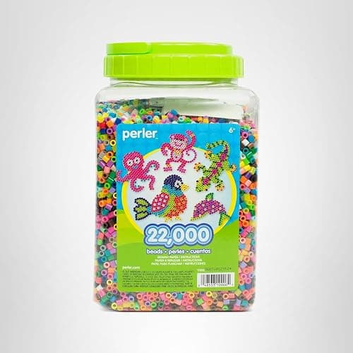 Perler Multi-Mix Fuse Beads Jar, Assorted Colors, Pack of 22000 (PER17000) thumbnail 10