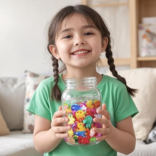 Timetome Magic Water Elf Toy Kit for Kids – 20 Gels (11 Normal + 6 Glow + 3 Glitter) &10 Molds DIY Squishy Maker, Aqua Puffs, Water Toys & Pets, Aqua Fairy Gel Kit, Birthday Gift for Boys & Girls 3+ thumbnail 8