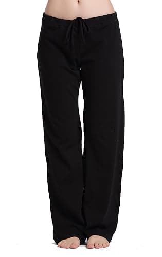 CYZ Womens Casual Stretch Cotton Pajama Pants Simple Lounge Pants - Image 1