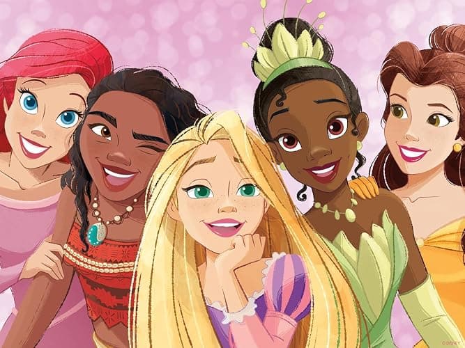 Ceaco - Disney Princess Collection - 5 Pack, 300-750 Piece Jigsaw Puzzles | Official Art, Made in USA, Recycled Board, Finished Size 21 x 15 in, Includes Poster, Frameable Art, Giftable thumbnail 2