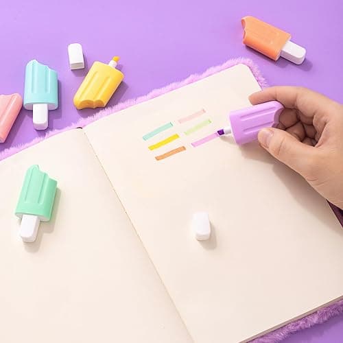 Happy LolliME Purple DIY Journal Kit for Girls – 300+ Pieces! Lockable Fuzzy Diary, Markers, Stickers & Empowering Pages – Gift Box for Tweens & Teens – Creative Journaling Set thumbnail 8