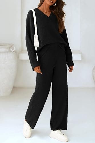 PRETTYGARDEN Lounge Sets for Women Two Piece Sweaters Pajama Set Fall Fashion 2025 Loungewear Outfits Matching Winter Clothes thumbnail 6