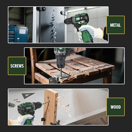 Prostormer Cordless Drill and Impact Driver Set, 17V Brushless Power Tool Kit Included 3/8” Drill & 1/4” Impact Driver with 2 Batteries, Charger, 23pcs Bits and Tool Case thumbnail 7