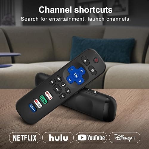 (Pack of 2) Replacement Remote Control Only for Roku TV thumbnail 5