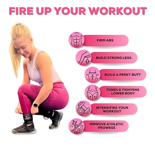YAGHZU Ankle Straps for Cable Machines Women - Adjustable Gym Ankle Strap for Cable Machine, Neoprene Padded Cable Straps, Durable Leg Strap with Cable Cuff, Glute Kickback Ankle Strap with D Rings thumbnail 7