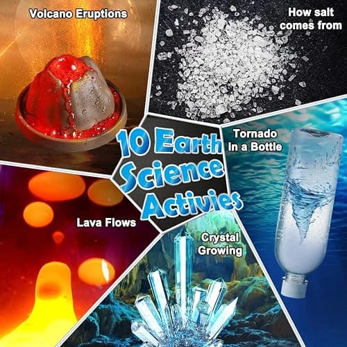 UNGLINGA 70 Lab Experiments Science Kits for Kids Educational Scientist Toys Birthday Gifts Idea for Girls Boys, Chemistry Set, Erupting Volcano, Fruit Circuits, S.T.E.M Activities Science Project thumbnail 2