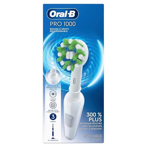 Oral-B Pro 1000 Rechargeable Electric Toothbrush, White thumbnail 9