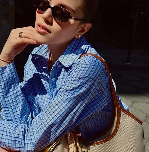 Retro Sunglasses for Women Men 90s Small Rectangular Sun Glasses Vintage Cute Narrow Trendy Sunnies thumbnail 2