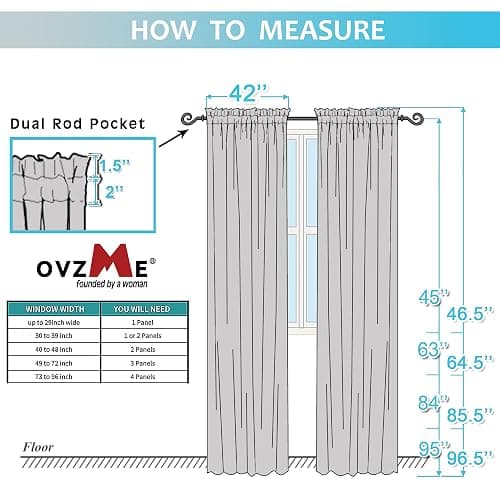OVZME Burgundy Sheer Curtains 84 inch Length 2 Panels Set, Light Filtering Sheer Privacy Curtain Drapes, Rod Pocket Window Treatments Voile Curtains for Living Room Bedroom, 42" W x 84" L thumbnail 2