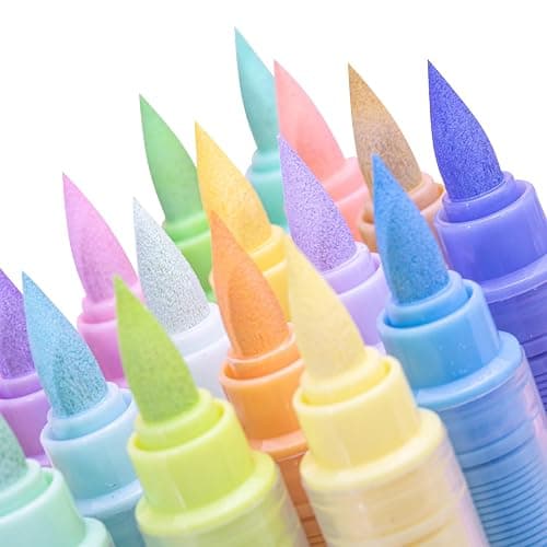 kander Guangna Acrylic Paint Markers 12 Colors, Skin Tone Series Set with Soft Brush Tip Water Based, Fine Tip Markers for Wood, Canvas, Rock Painting, Glass, Diy Crafts, Fabric Paint thumbnail 7