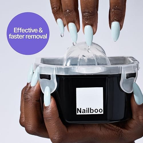 Nailboo 100% Acetone Nail Polish Remover & Soak Bowl, Gel Polish Remover for Nails, Pure Acetone Polish and Dip Powder Remover, Nail Salon Quality Removal, 16 Fl Oz thumbnail 4