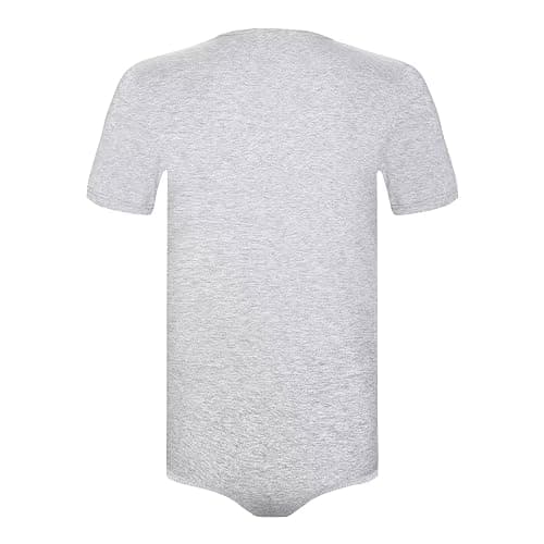 Landofgenie Mens Short Sleeve Bodysuit Pajama Bodysuit One Piece Pajamas Rompers Basic Onesie Crotch Snap Shirts thumbnail 2