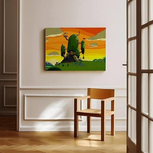 Adventure Time Art Poster 8 Canvas Poster Bedroom Decor Landscape Office Room Decor Gift 12x18inch(30x45cm) thumbnail 8