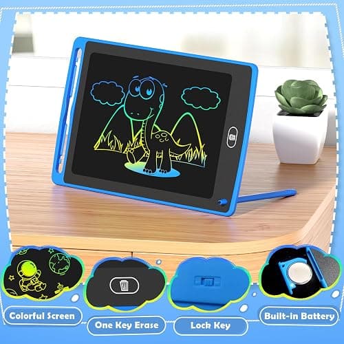 4 Pack LCD Writing Tablet for Kids, 8.5 Inch Colorful Doodle Board Drawing Tablet, Educational Learning Toys Birthday Gifts for Boys Girls Age 3 4 5 6 7 8 thumbnail 3