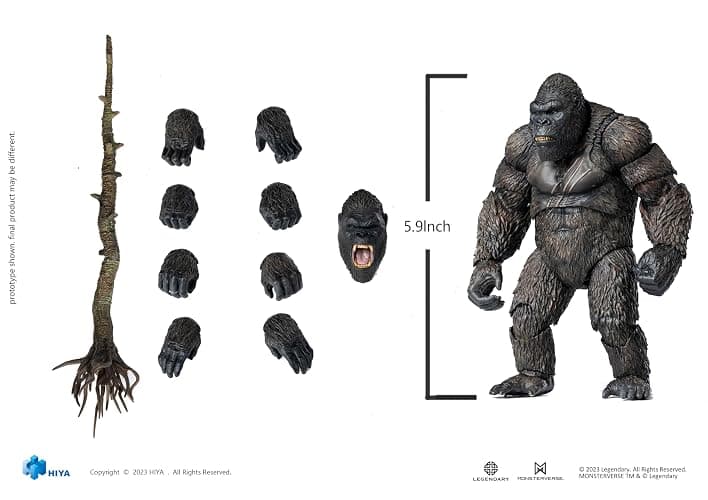 Hiya Toys Kong: Skull Island – Kong Exquisite Series Non-Scale Action Figure thumbnail 3