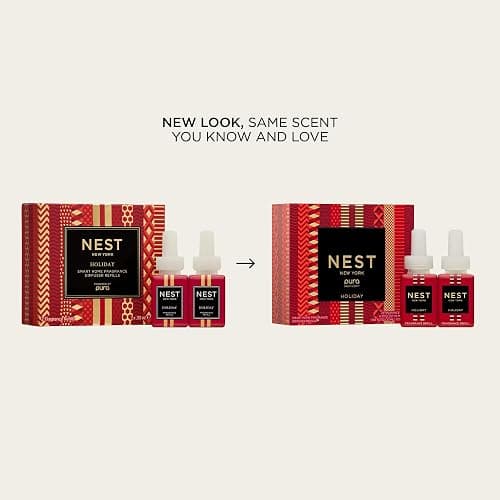 NEST New York Smart Home Fragrance Diffuser Refill Smart Vials, Holiday - Set of 2 - Designed for NEST x Pura 3 and NEST x Pura 4 Diffusers - Cruelty Free, Vegan thumbnail 2