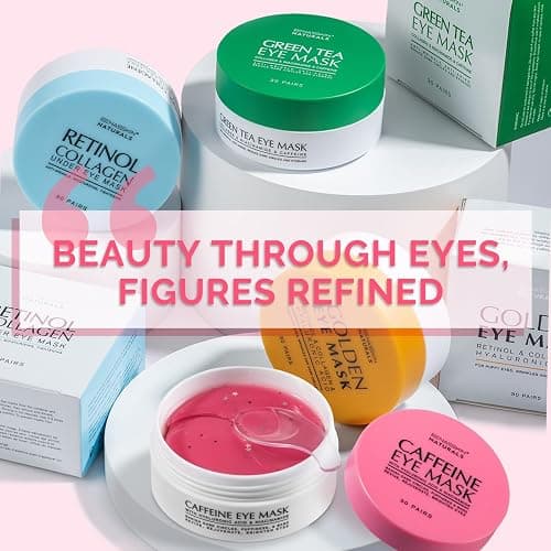 Under Eye Patches for Dark Circles: Caffeine Gel Masks for Puffiness Undereye Bags Wrinkles - Instant Brightening Moisturizing Skin Treatment Pads - Gift for Mom Traveler Night Worker, 30 Pairs (Pink) thumbnail 6
