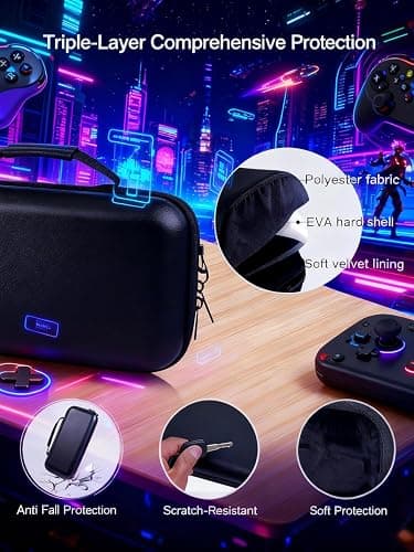 MeloSync Carrying Case Compatible with Steam Deck/Steam Deck OLED, Protective Hard Shell Travel Case for Steam Deck Console & Accessories thumbnail 6